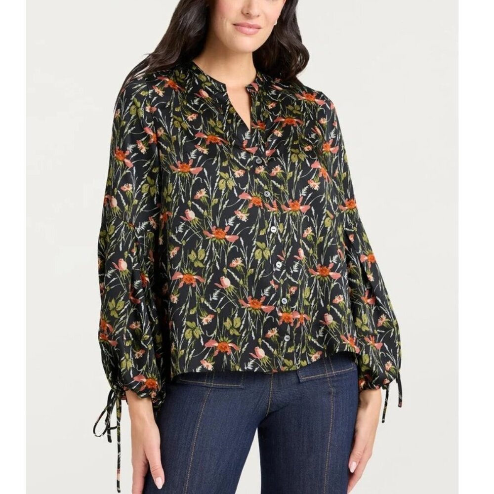 Cinq a Sept Windswept Meadow Rosella Blouse Cottagecore Romantic NWT